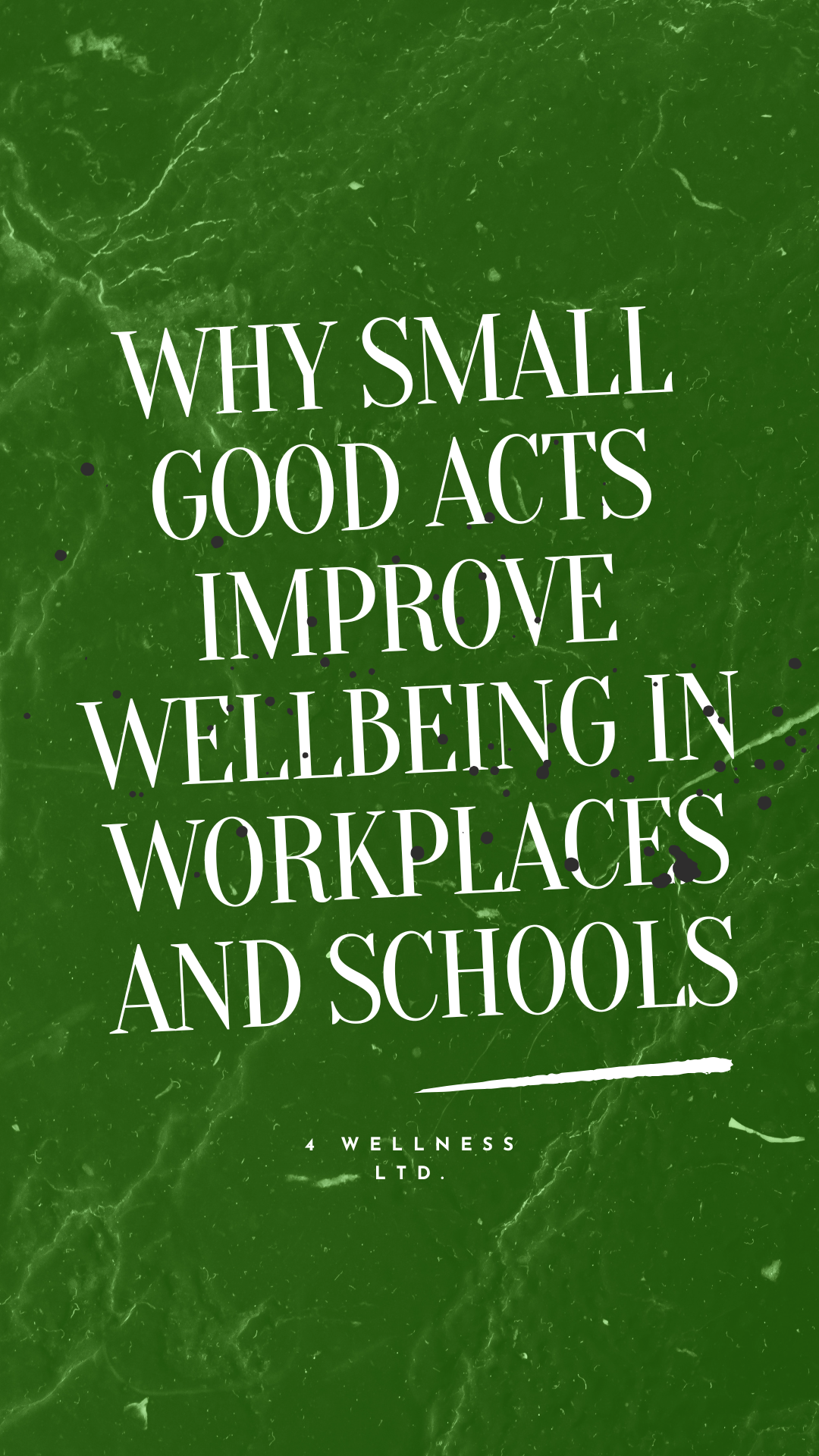 Why Small Good Acts Improve Wellbeing in Workplaces and Schools
